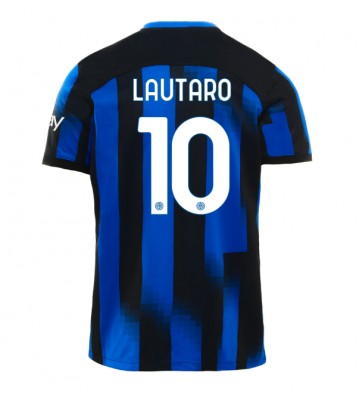 Maillot de foot Inter Milan Lautaro Martinez #10 Domicile 2023-24 Manches Courte